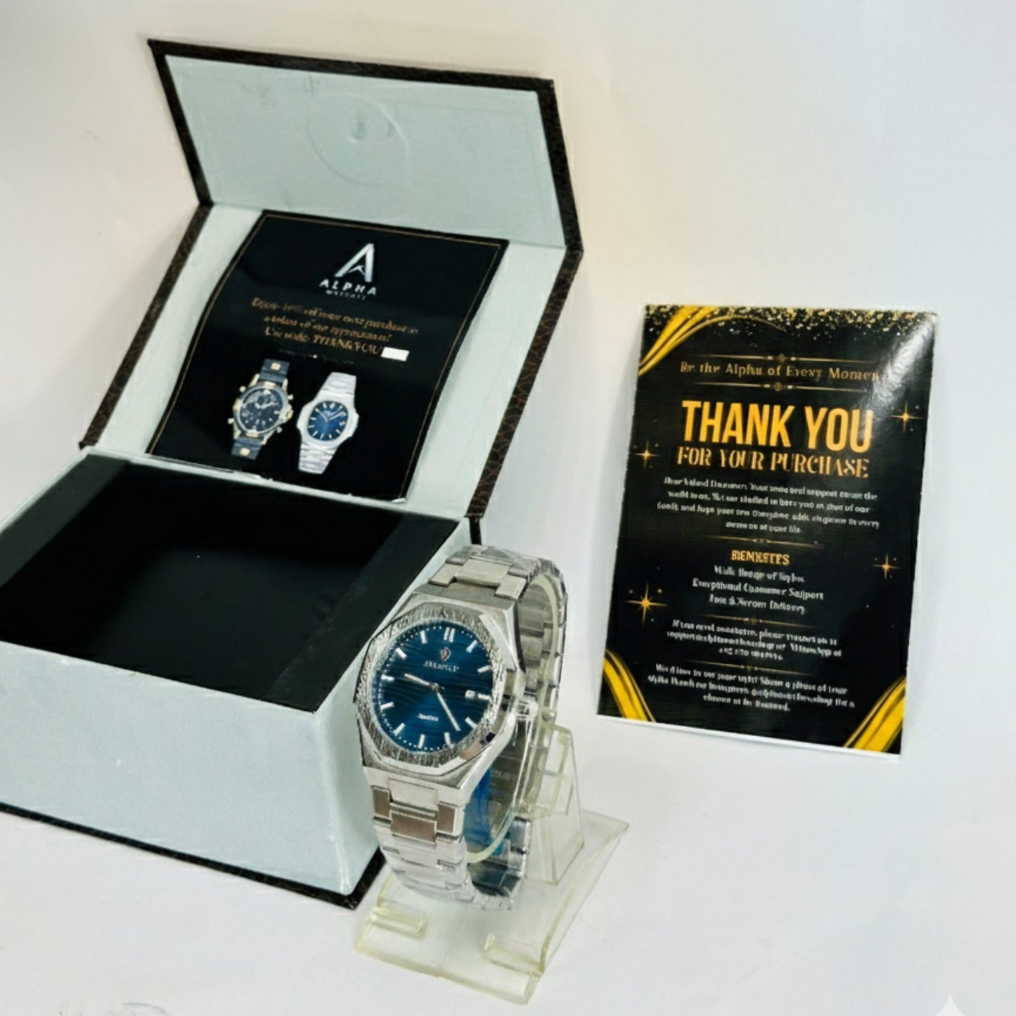 Foxfly – Blue Dial Silver Watch