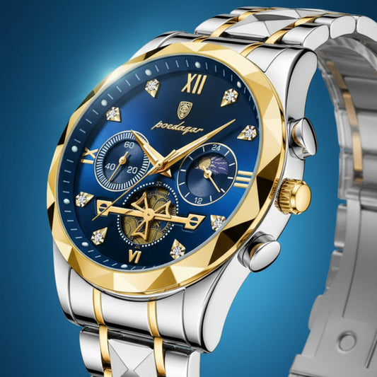 Poedagar Fusion – Blue Dial Gold Edition