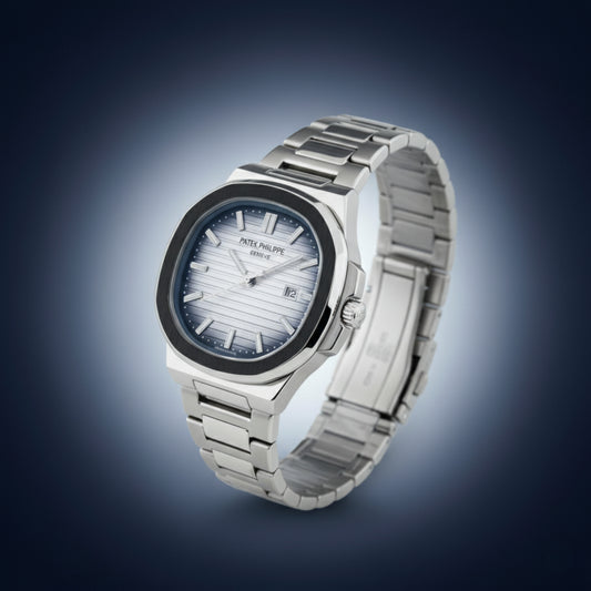 Nautilus Elite – Smoky White Dial Silver Edition