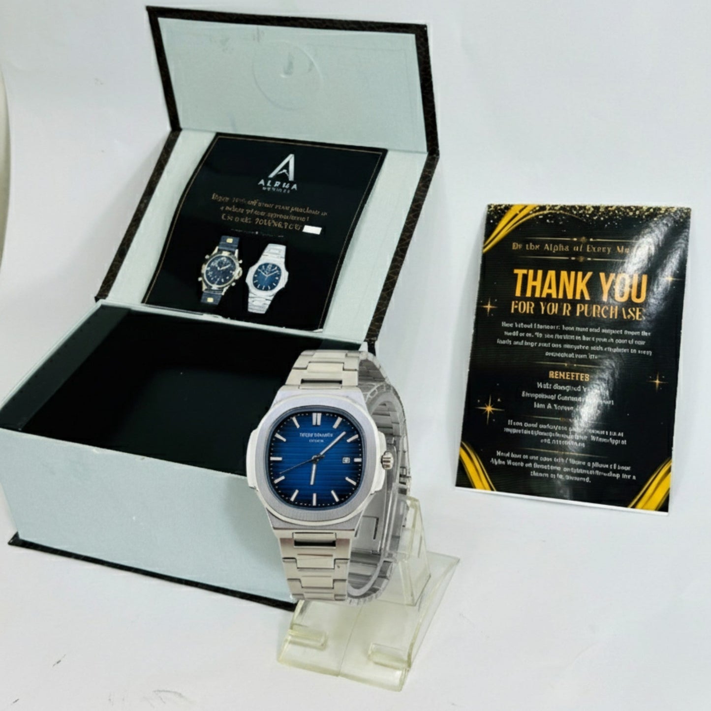 Nautilus Elite – Blue Dial Silver Edition