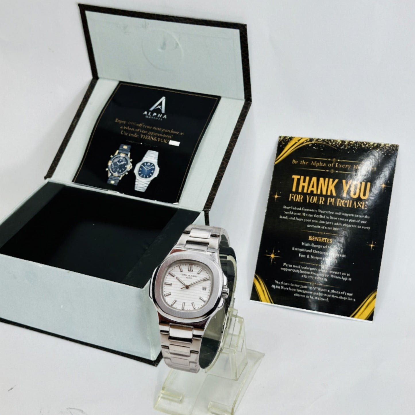 Nautilus Elite – White Dial Silver Edition