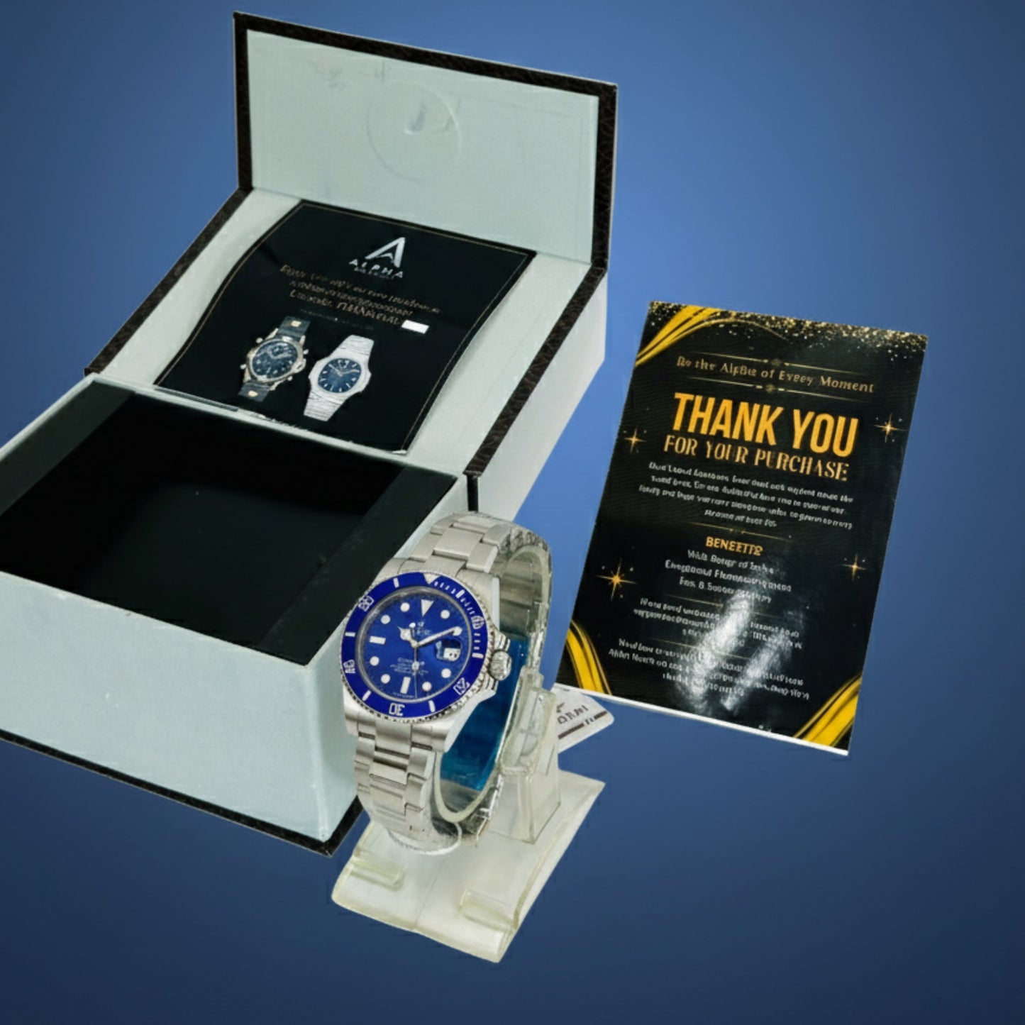 DeepSea Blue Diver Watch for Men