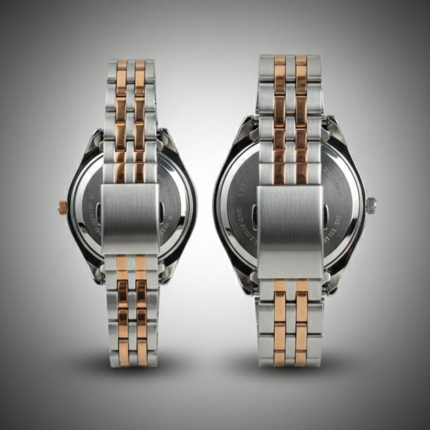 Suz.Man Couple Watch | Elegant Rose Gold & Silver Matching Set – Alpha Watches