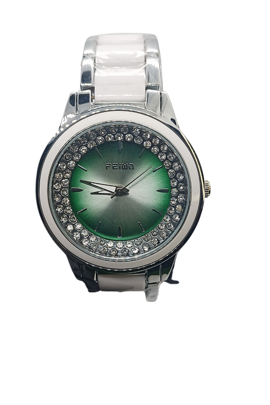 FEMIO Women’s Luxury Green Dial Watch