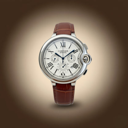 Classic Chronograph – Brown Leather Edition