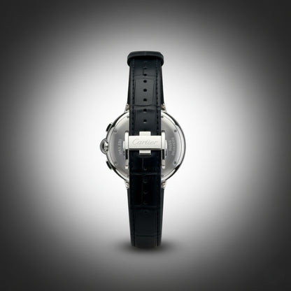 Alpha Chrono Black – Classic Leather Watch