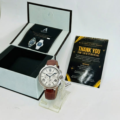 Classic Chronograph – Brown Leather Edition