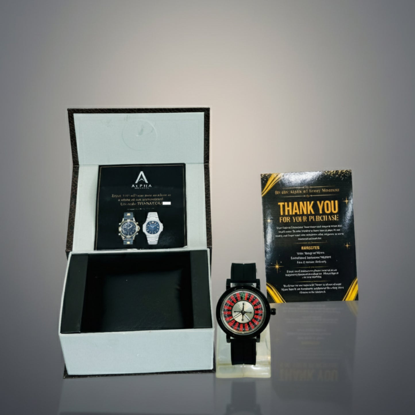 Alpha Casino Series – Multi-Color Luxury Wrist Watch for Men