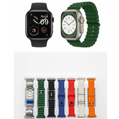 Crown 7+2 Smartwatch Combo (2 Smartwatches + 7 Straps)