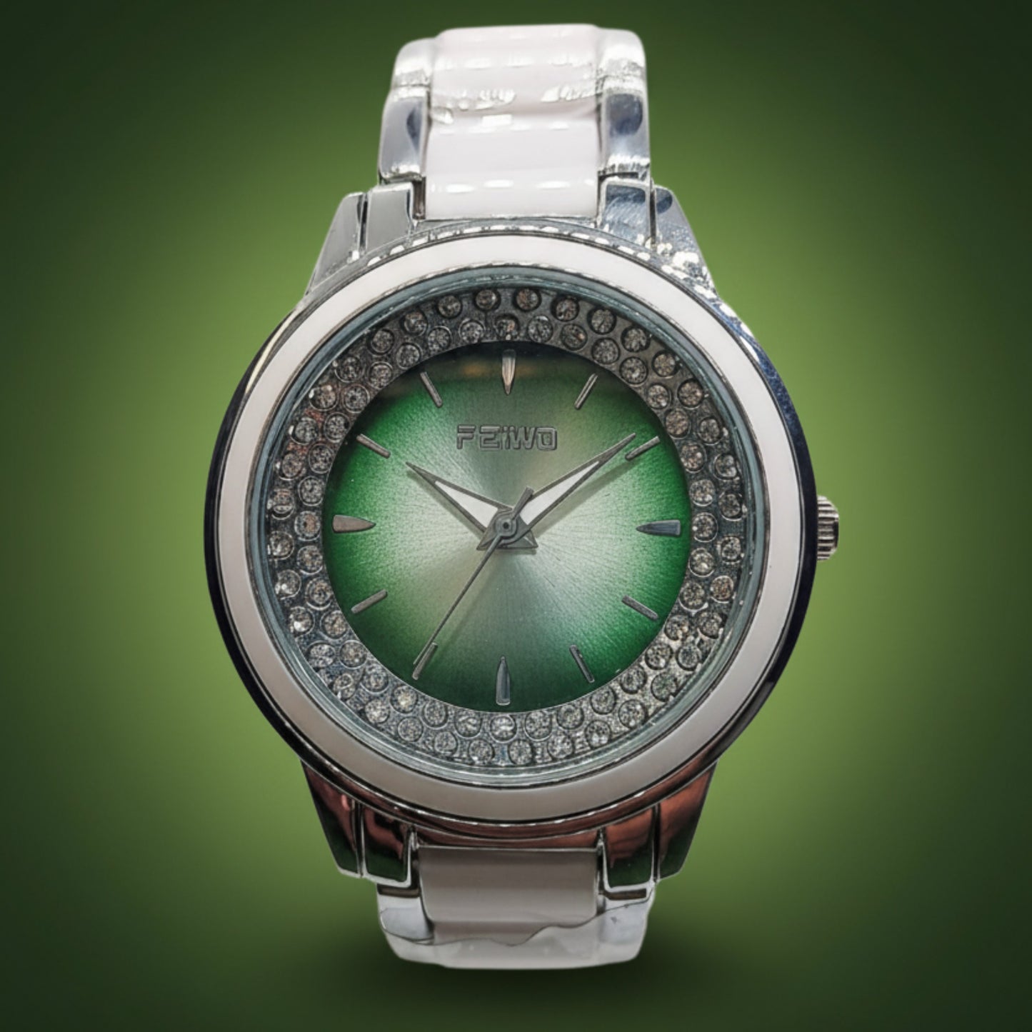 FEMIO Women’s Luxury Green Dial Watch