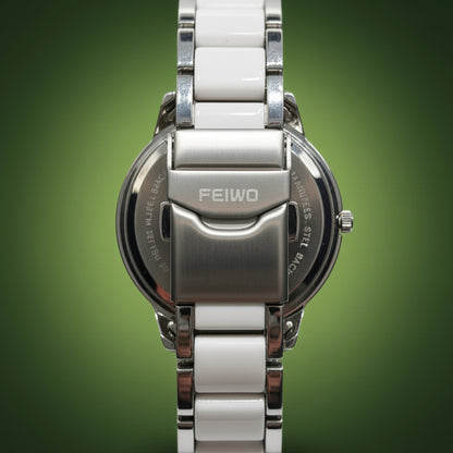 FEMIO Women’s Luxury Green Dial Watch