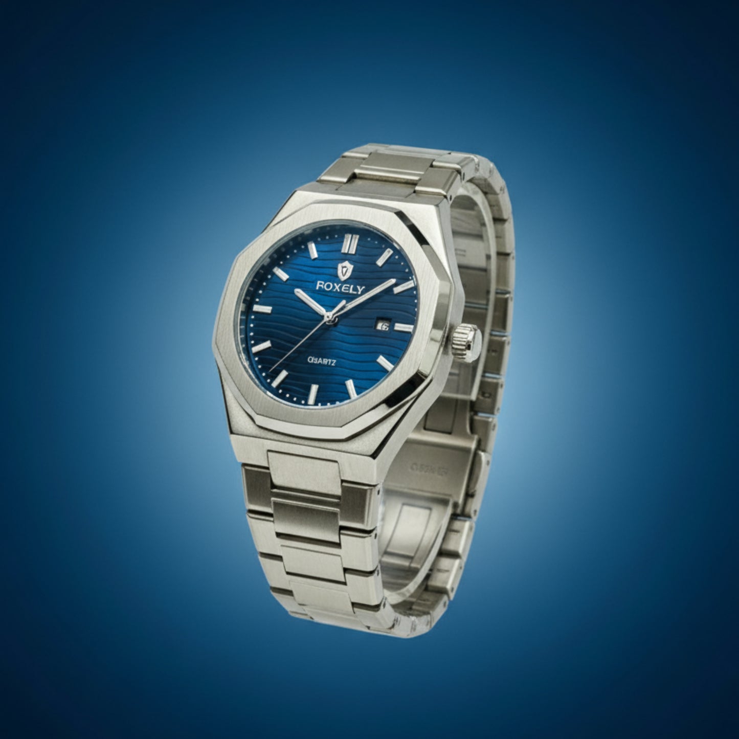 Foxfly – Blue Dial Silver Watch