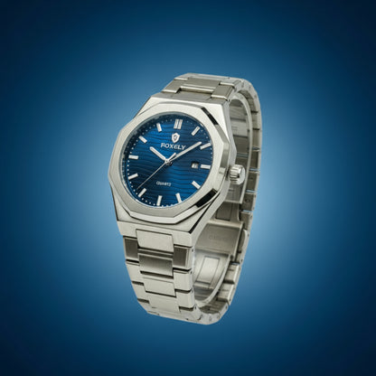 Foxfly – Blue Dial Silver Watch