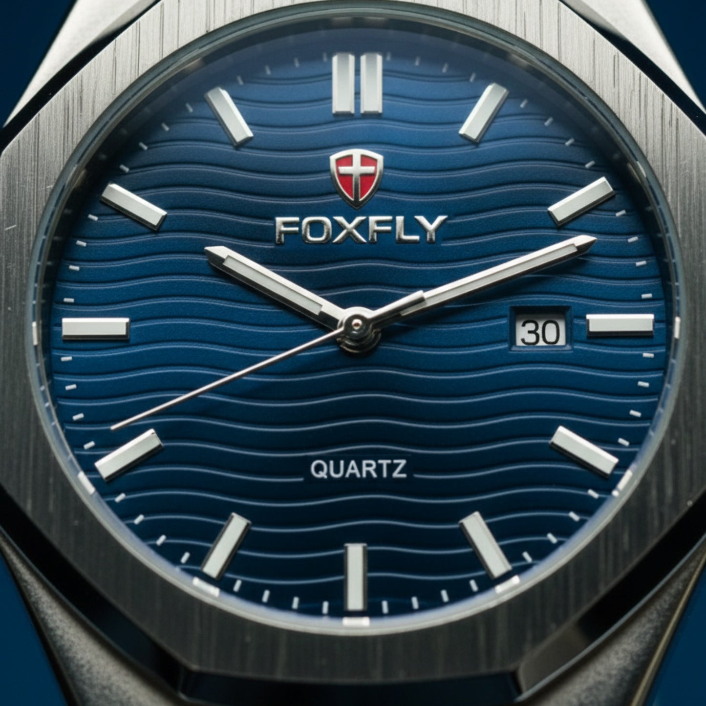Foxfly – Blue Dial Silver Watch