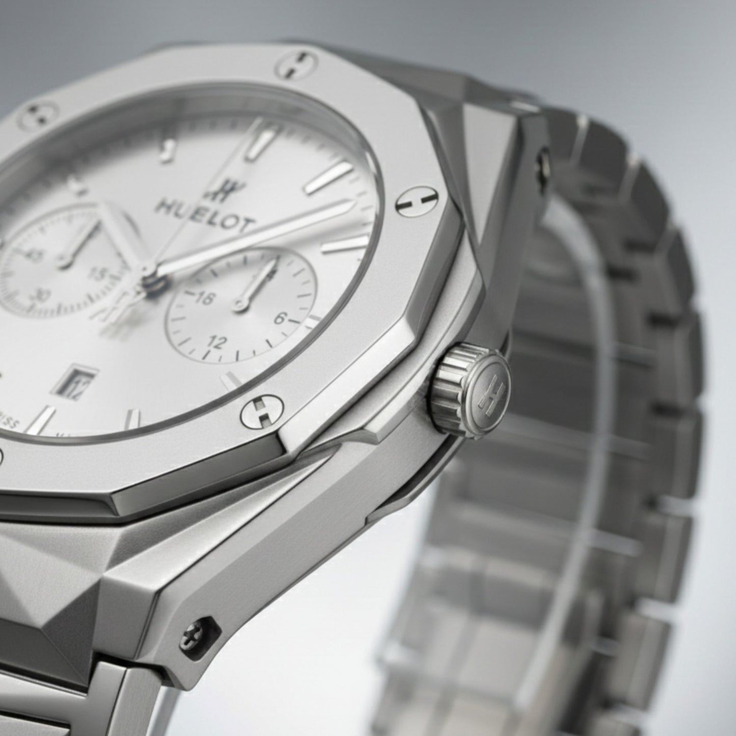 Hublot-Inspired Chronograph Watch for Men – Multi-Color