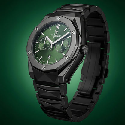 Hublot-Inspired Chronograph Watch for Men – Multi-Color