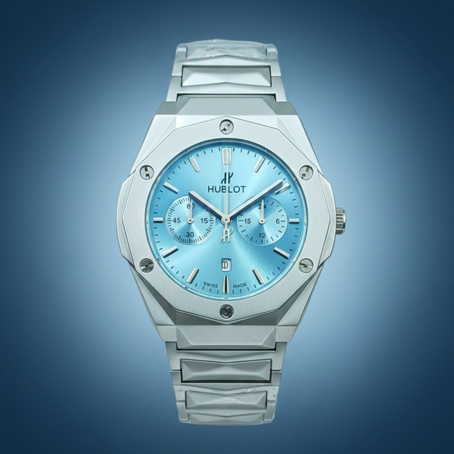 Hublot-Inspired Chronograph Watch for Men – Multi-Color