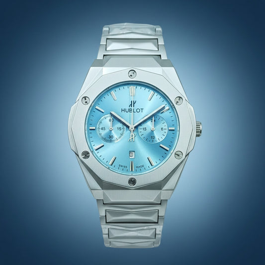Hublot-Inspired Chronograph Watch for Men – Multi-Color
