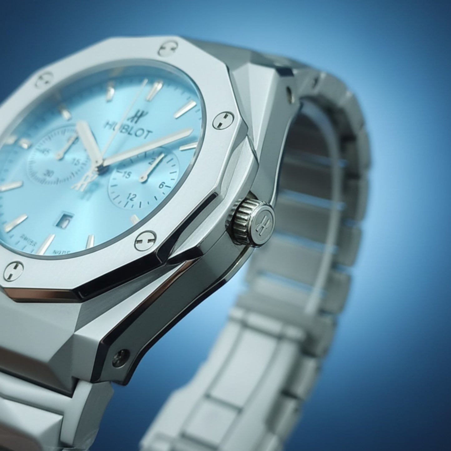 Hublot-Inspired Chronograph Watch for Men – Multi-Color