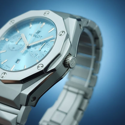 Hublot-Inspired Chronograph Watch for Men – Multi-Color