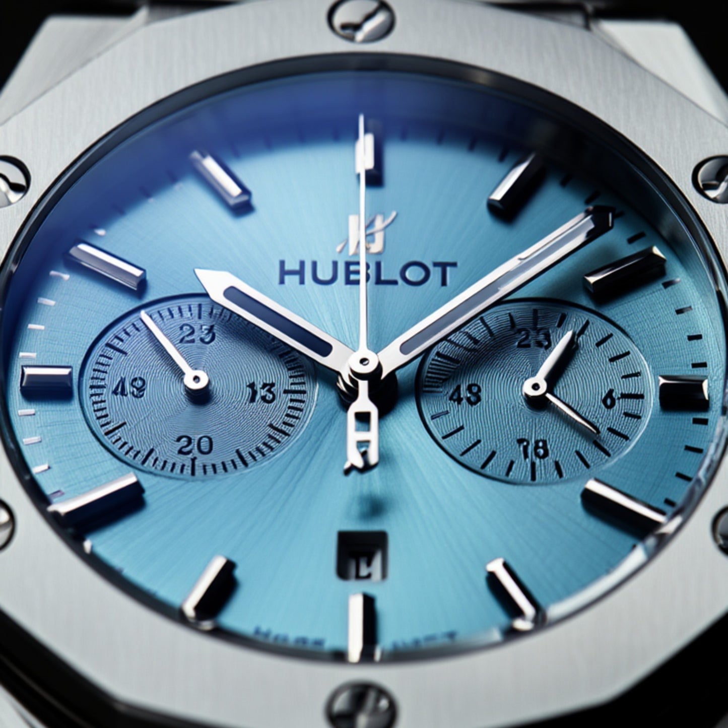 Hublot-Inspired Chronograph Watch for Men – Multi-Color