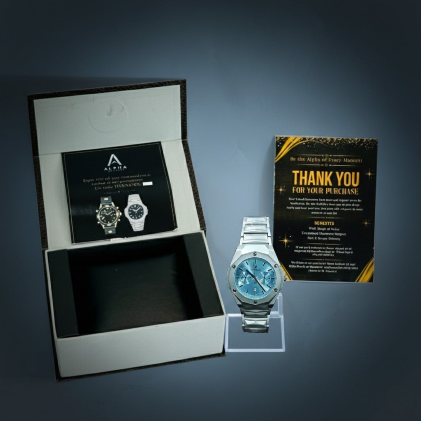 Hublot-Inspired Chronograph Watch for Men – Multi-Color