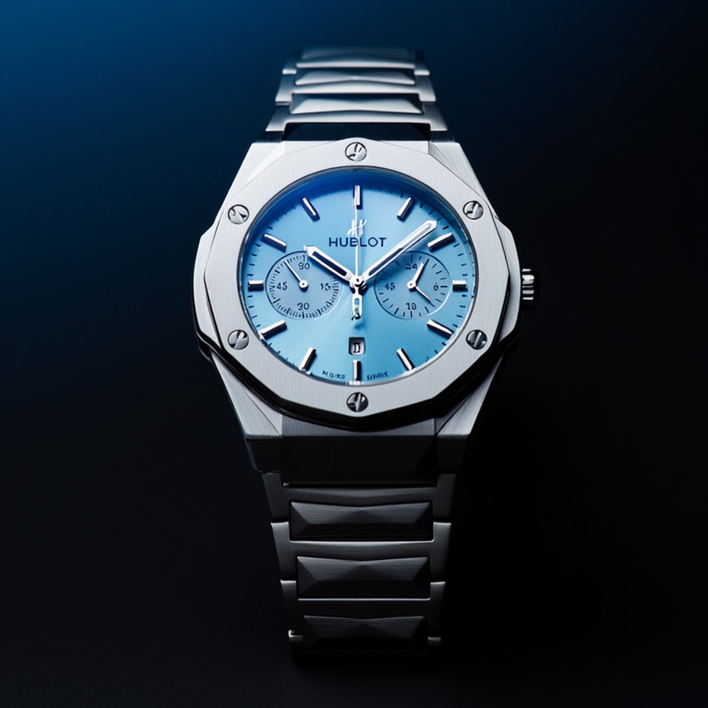 Hublot-Inspired Chronograph Watch for Men – Multi-Color