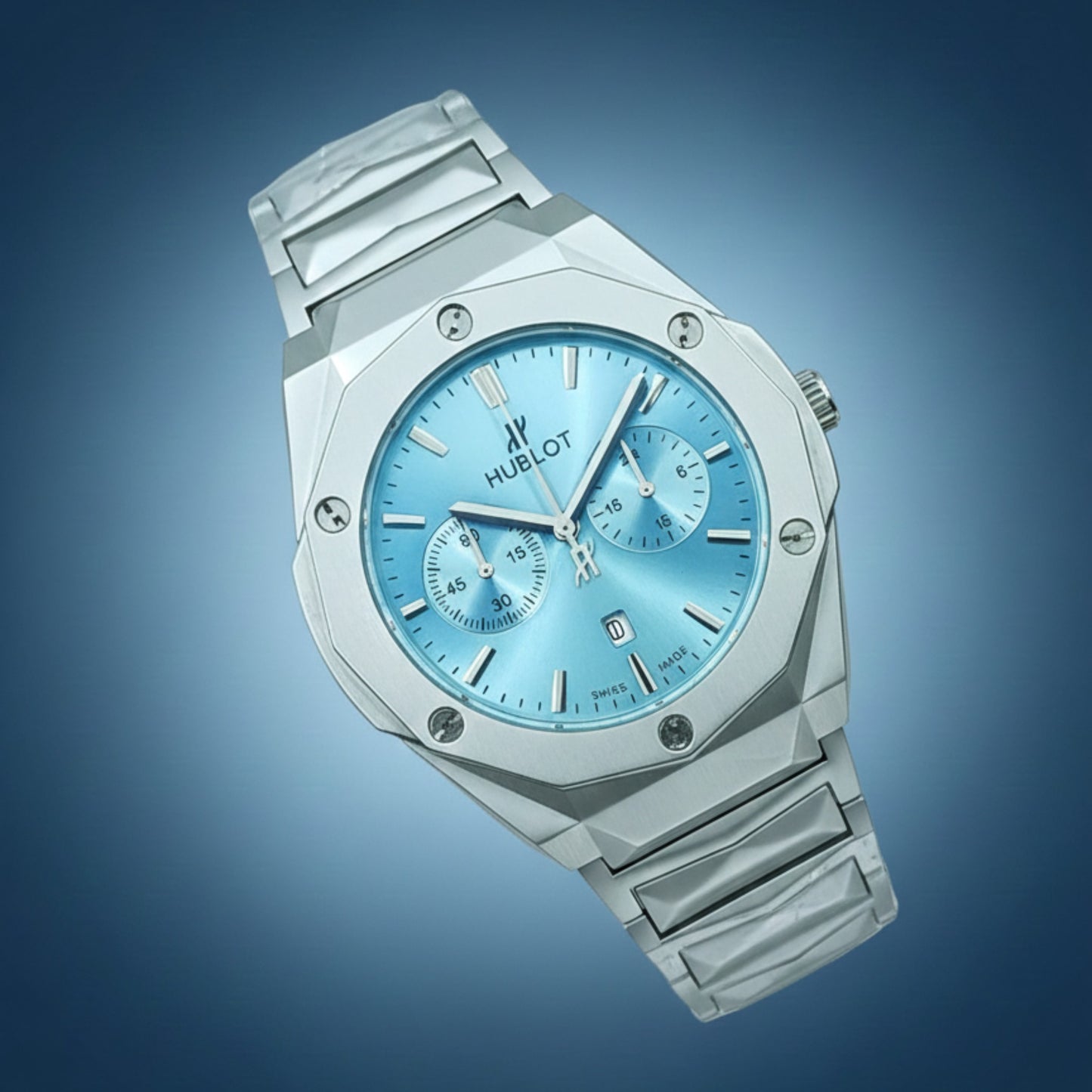 Hublot-Inspired Chronograph Watch for Men – Multi-Color