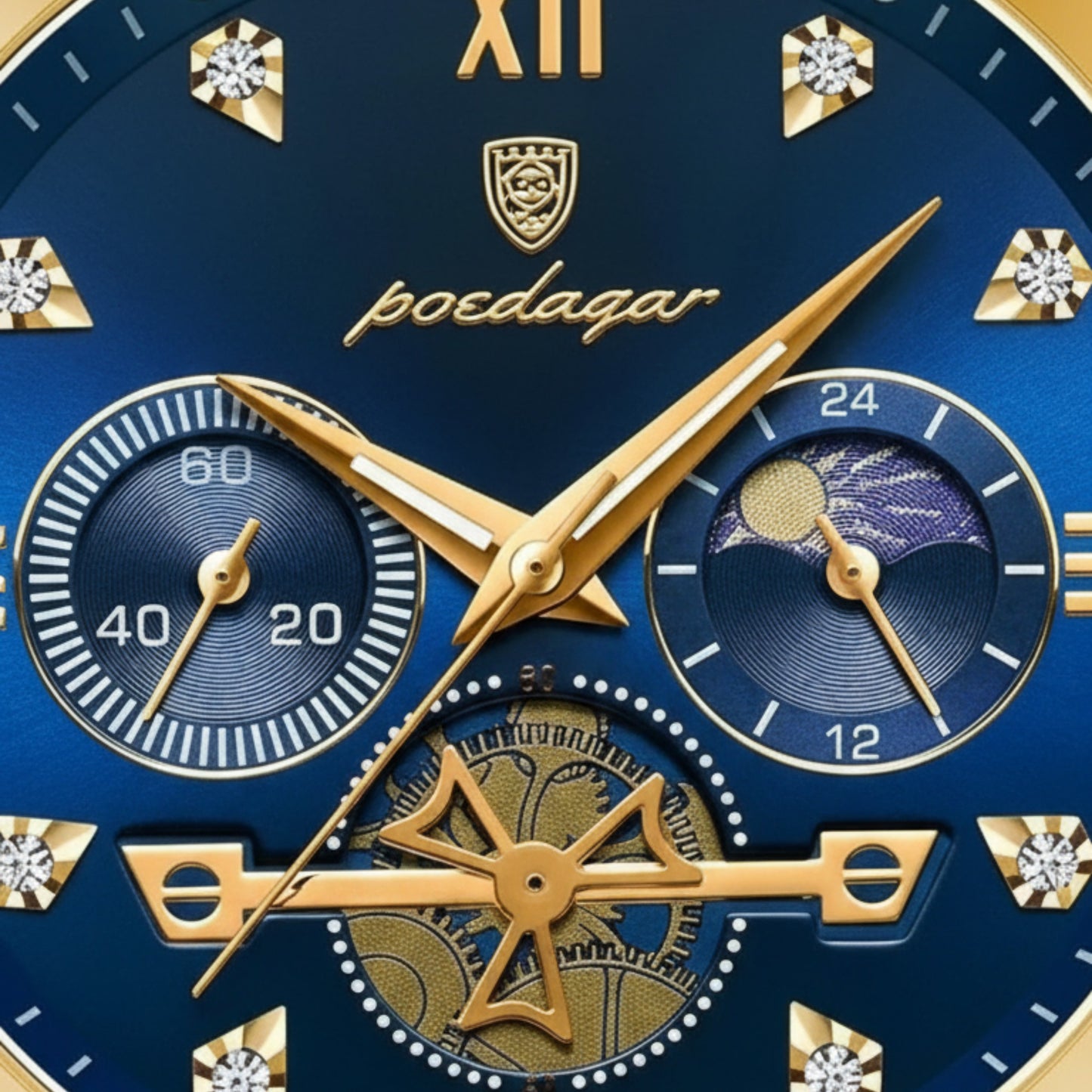 Poedagar Fusion – Blue Dial Gold Edition