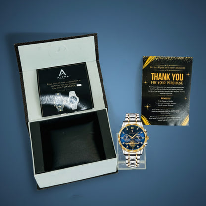 Poedagar Fusion – Blue Dial Gold Edition