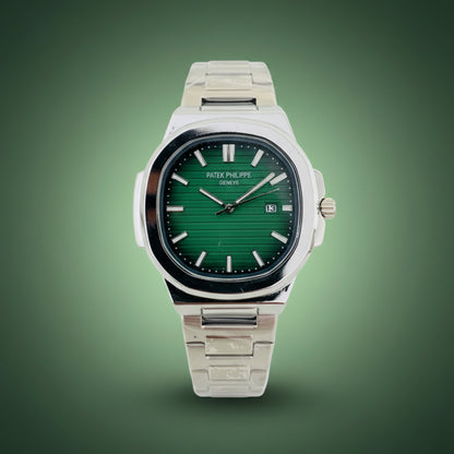 Nautilus Elite – Green Dial Silver Edition