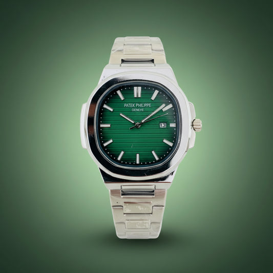 Nautilus Elite – Green Dial Silver Edition