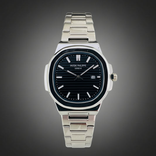 Nautilus Elite – Black Dial Silver Edition