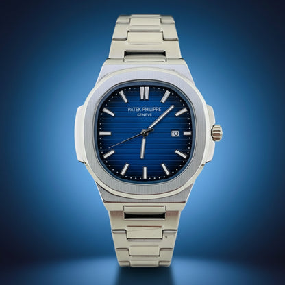 Nautilus Elite – Blue Dial Silver Edition