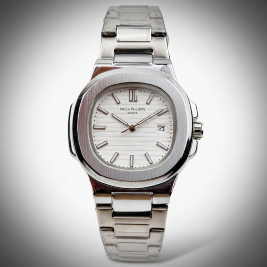 Nautilus Elite – White Dial Silver Edition