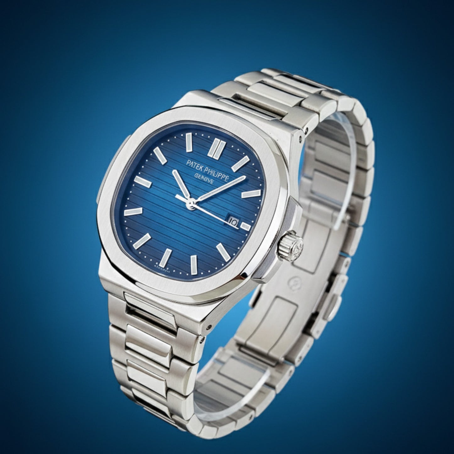 Nautilus Elite – Blue Dial Silver Edition