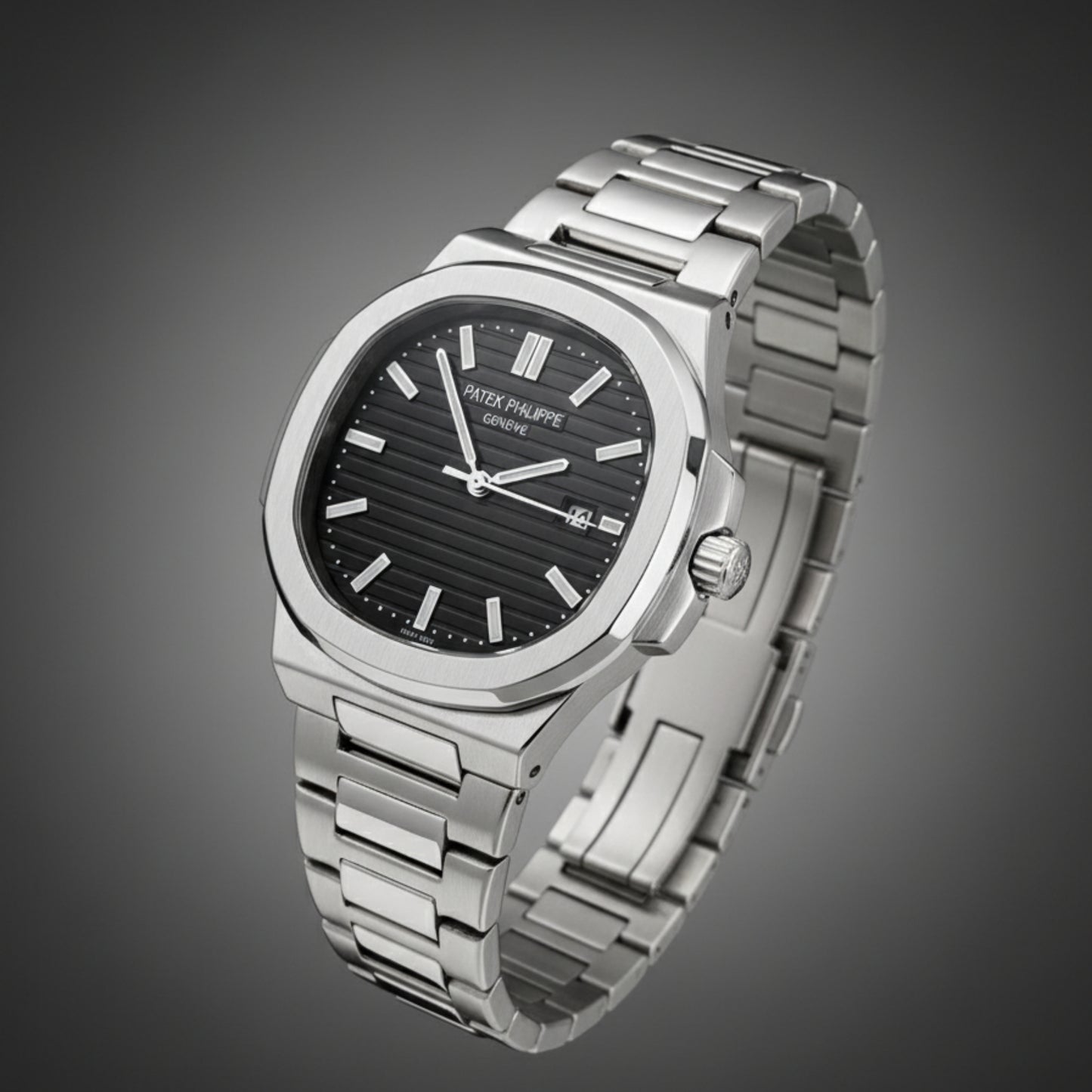 Nautilus Elite – Black Dial Silver Edition