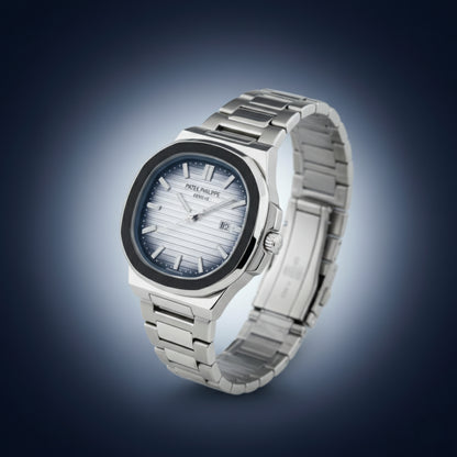 Nautilus Elite – Smoky White Dial Silver Edition