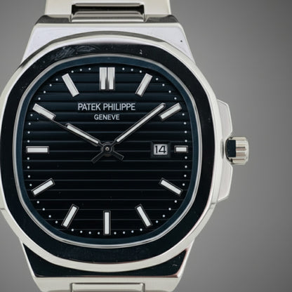 Nautilus Elite – Black Dial Silver Edition