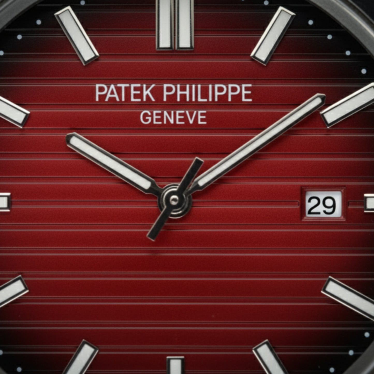 Nautilus Elite – Red Dial Silver Edition