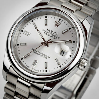 Alpha Prestige – Silver Steel Men’s Watch