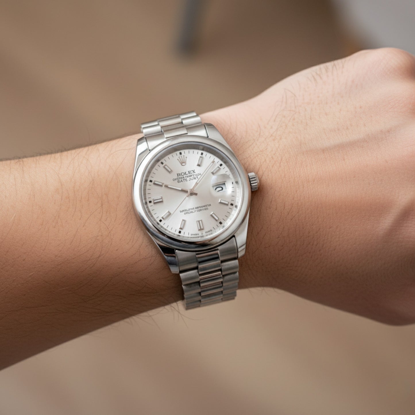 Alpha Prestige – Silver Steel Men’s Watch