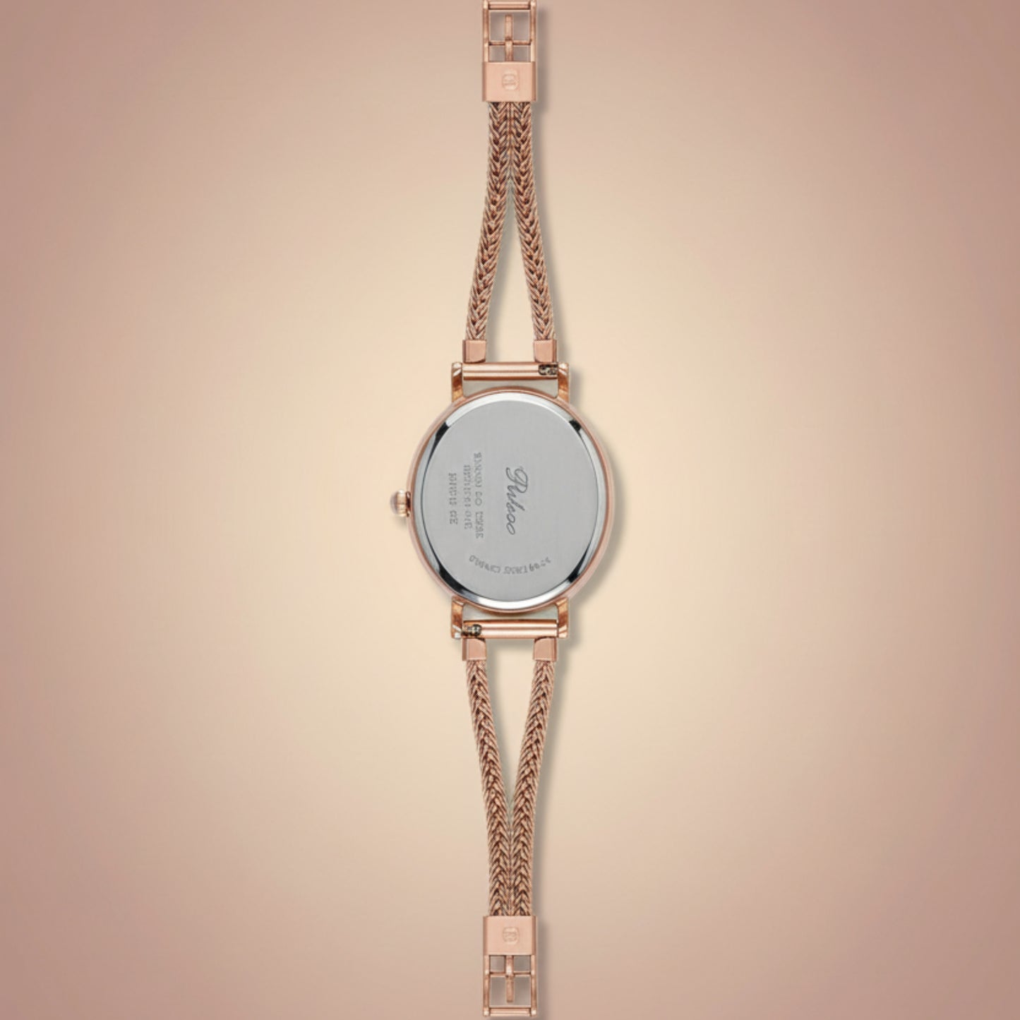 Rukoo Women’s Rose Gold Mesh Bracelet Watch