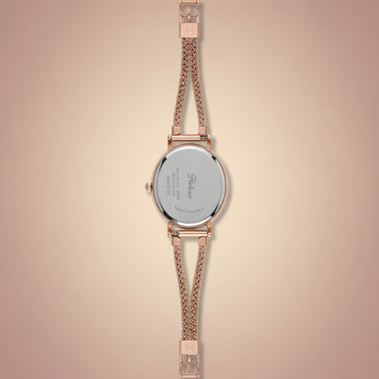 Rukoo Women’s Rose Gold Mesh Bracelet Watch