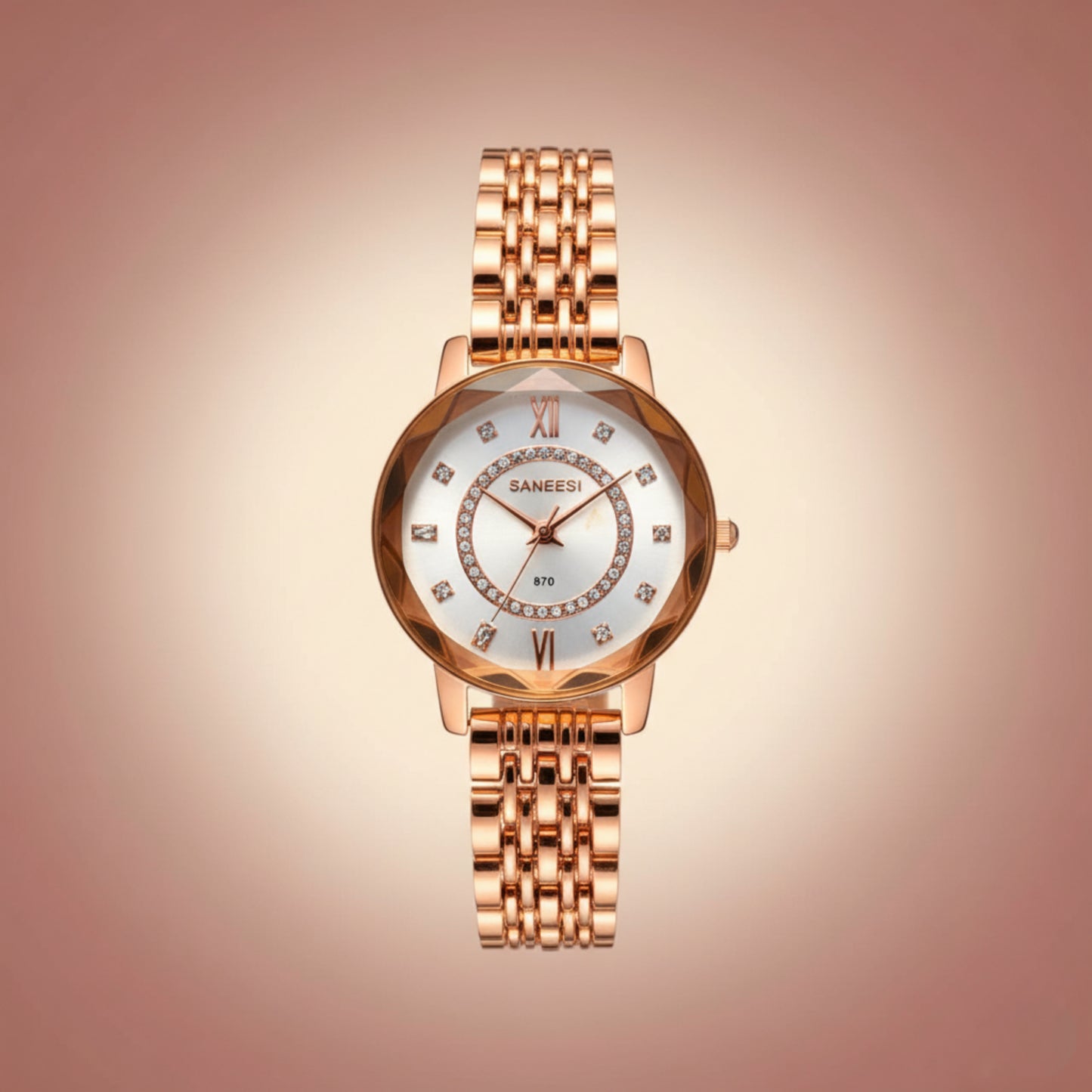 Saneesi Luxury Women’s Rose Gold Watch