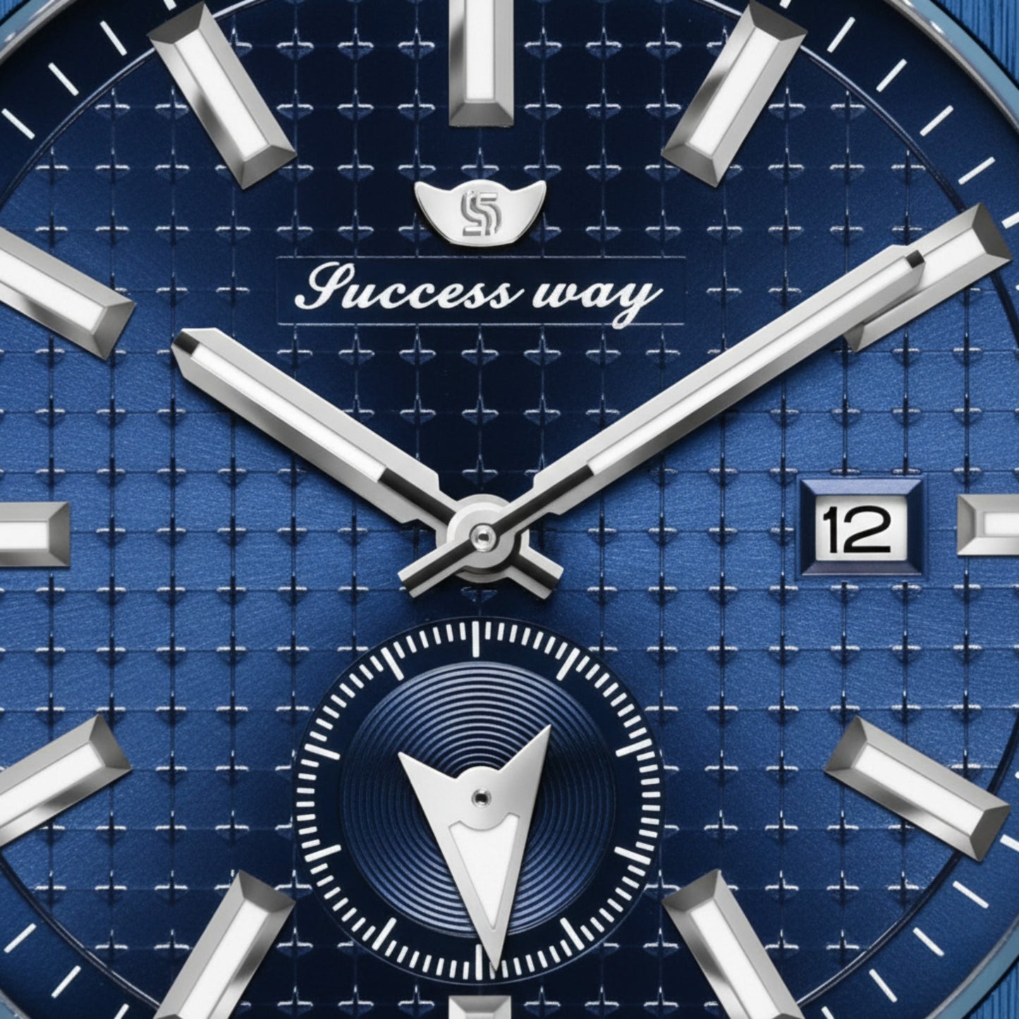 SuccessWay Men’s Watch – Blue Dial & Silver Body