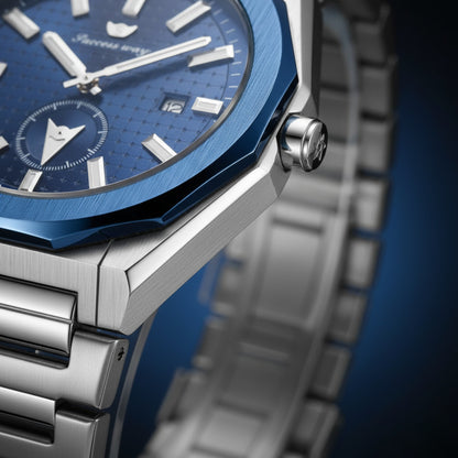 SuccessWay Men’s Watch – Blue Dial & Silver Body