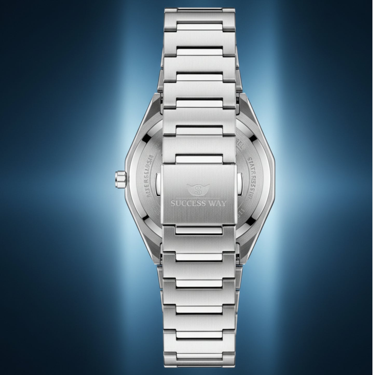 SuccessWay Men’s Watch – Blue Dial & Silver Body