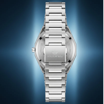 SuccessWay Men’s Watch – Blue Dial & Silver Body