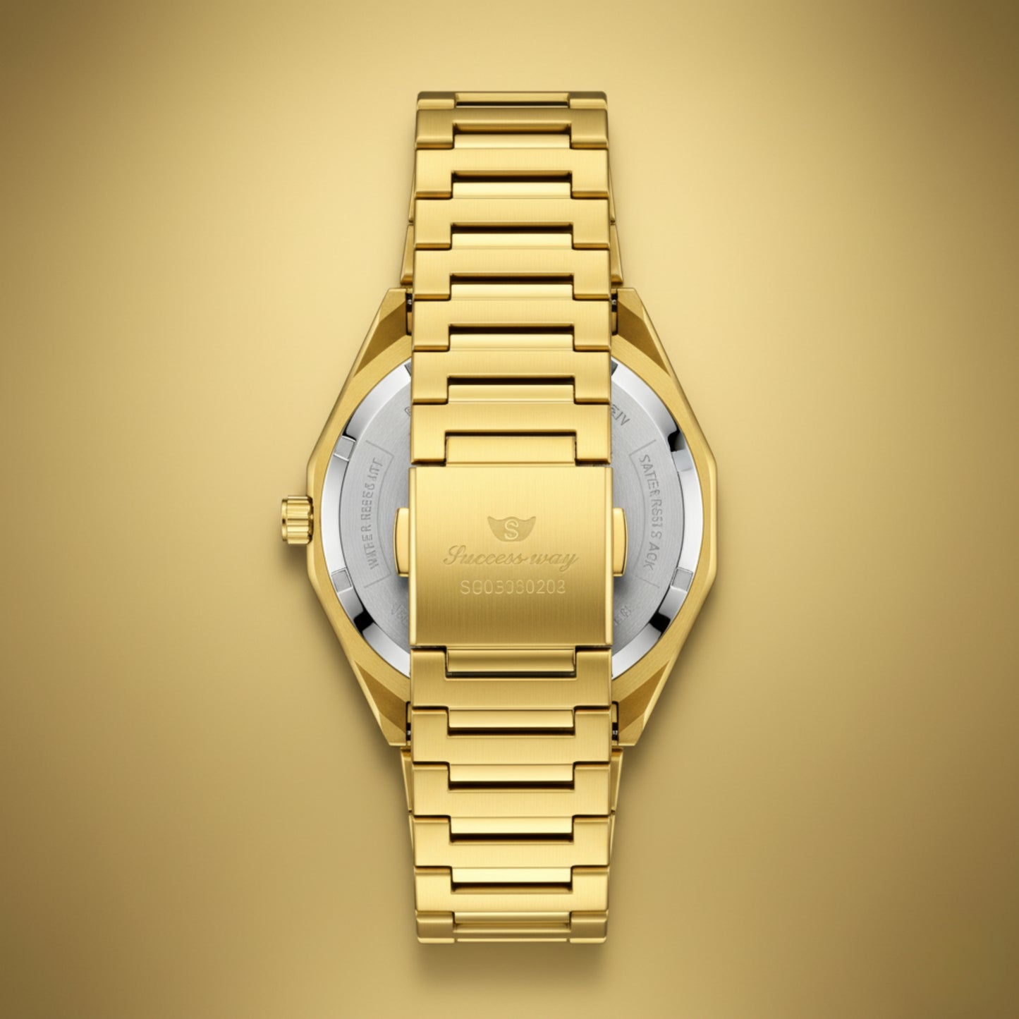 SuccessWay Men’s Watch – Full Golden Edition